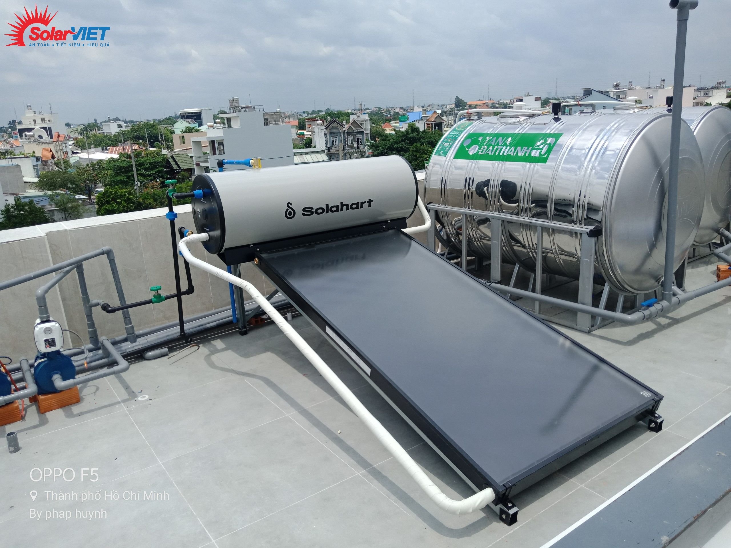 Sunheat 150L – Máy nước nóng cao cấp số 1 Solahart Australia lắp tại Hóc Môn
